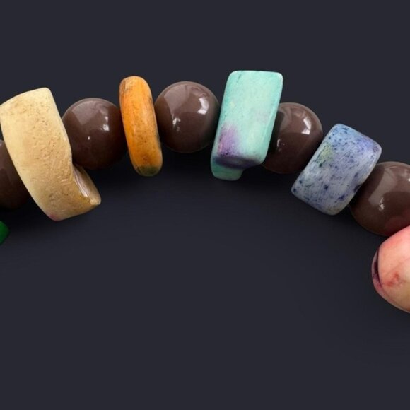 Brown Mixed Bead Boho Bracelet - Picture 5 of 6